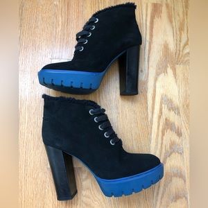 Kenzo suede high heel boots